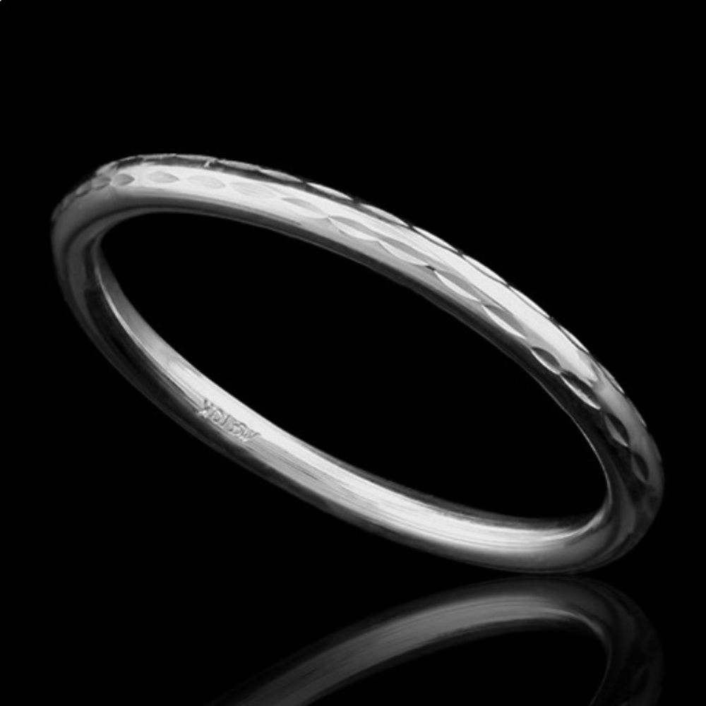 10K solid White gold ring - Picture 2 of 10